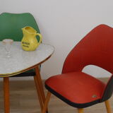 Suite de 3 chaises tonneau 1950