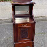 Wooden coal cabinet side table accent table