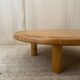 Round Pine Coffee Table in the style of Charlotte Perriand for Les Arcs,