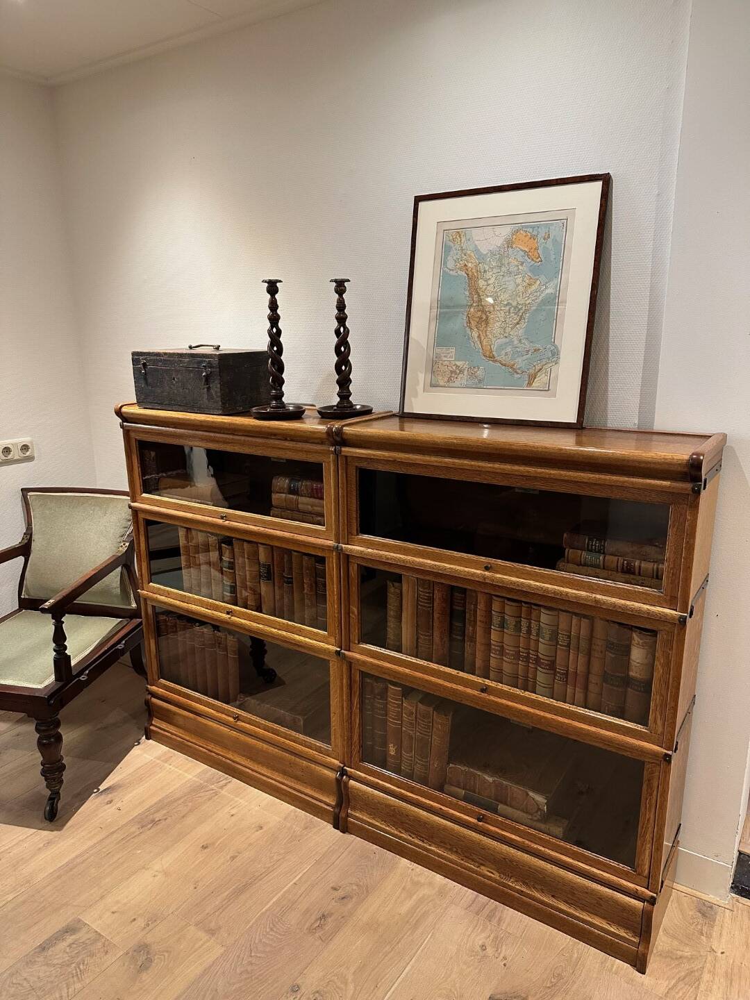 Antique Globe Wernicke Library