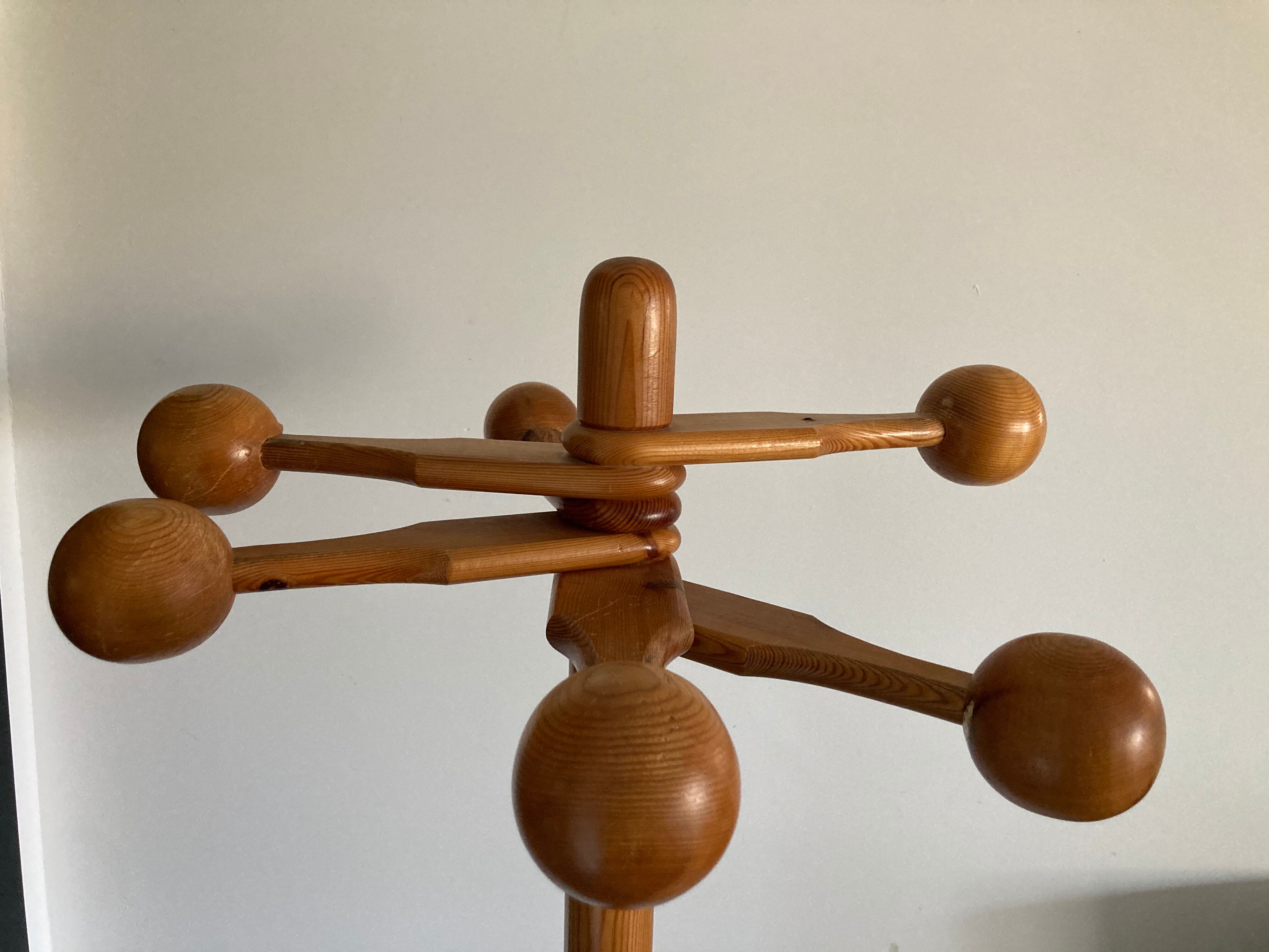 Danish coat rack space age 1960