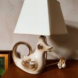Ceramic bird lamp W-Germany