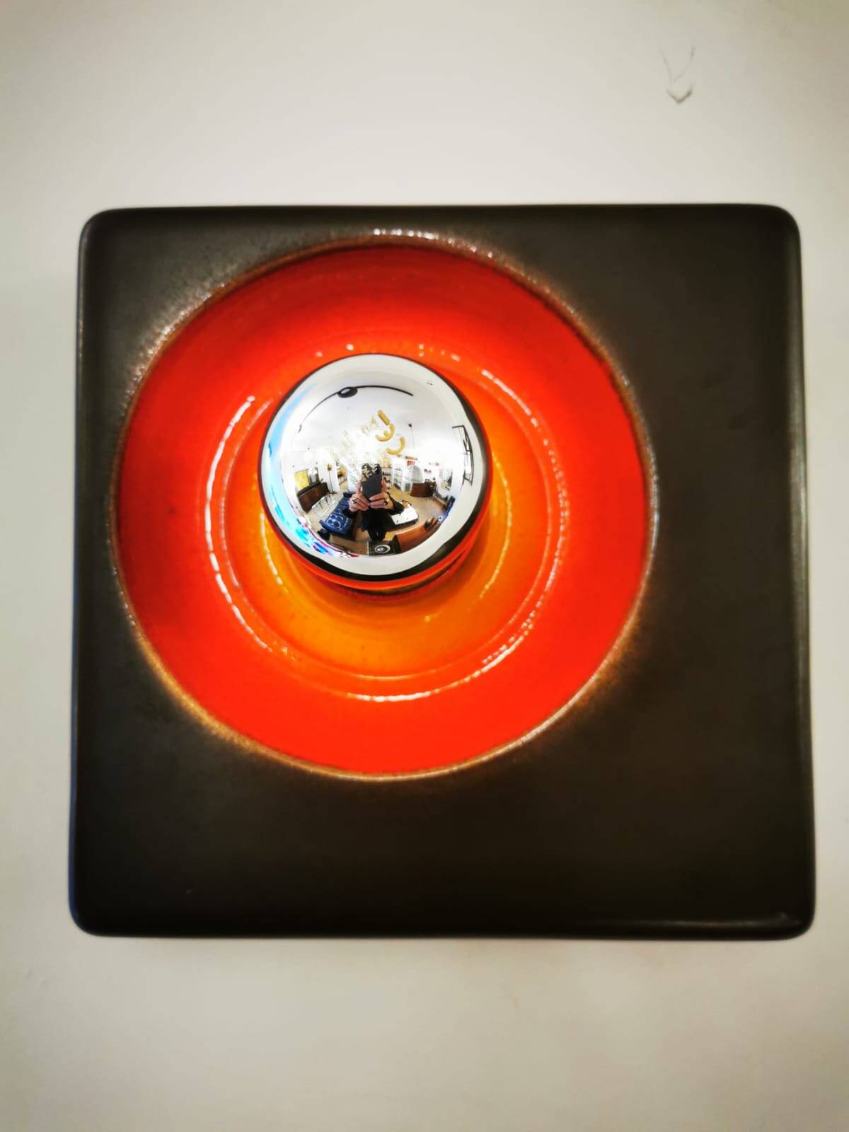 Pair of Space age ceramic wall lights from the 60s/70s