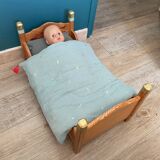 Wooden doll bed