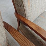 Paire de fauteuils Krasna Jizba Art déco bois massif