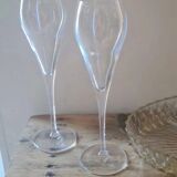 Crystal flute duo Luigi Bormioli