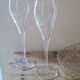 Duo de flûtes cristal Luigi Bormioli