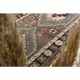 1970s Vintage Turkish Oushak Handmade Wool Cotton Brown Area Rug 85x317