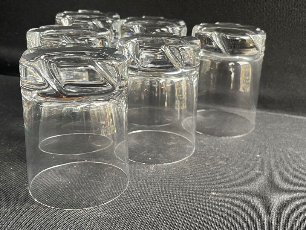 6 Daum wine glasses France Blanzey service