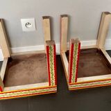 Pair of bedside or end table side tables