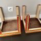 Pair of bedside or end table side tables