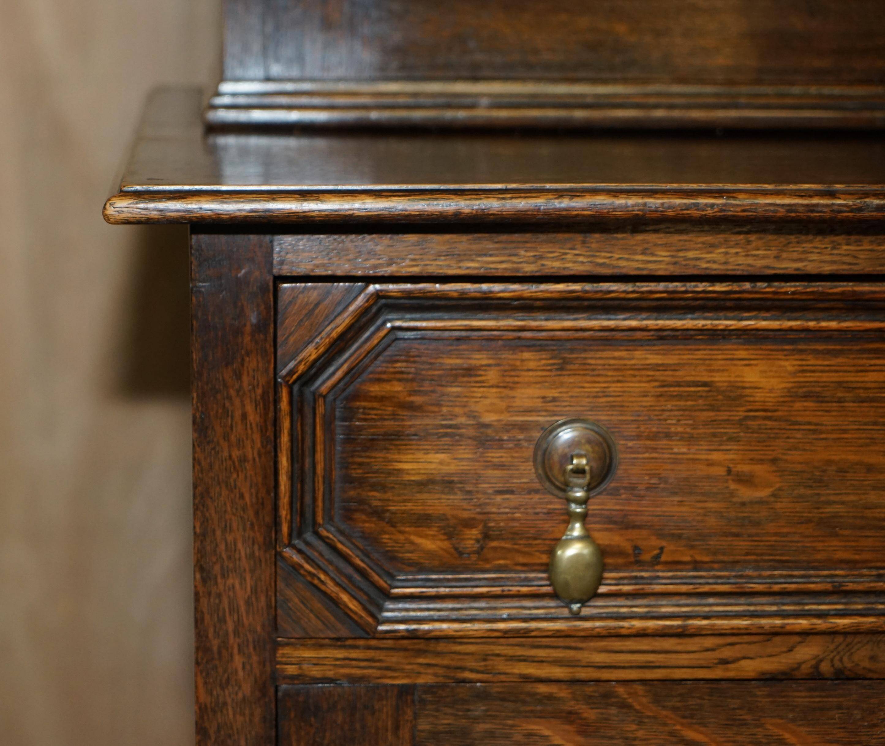 Jacobean Revival library in carved oak