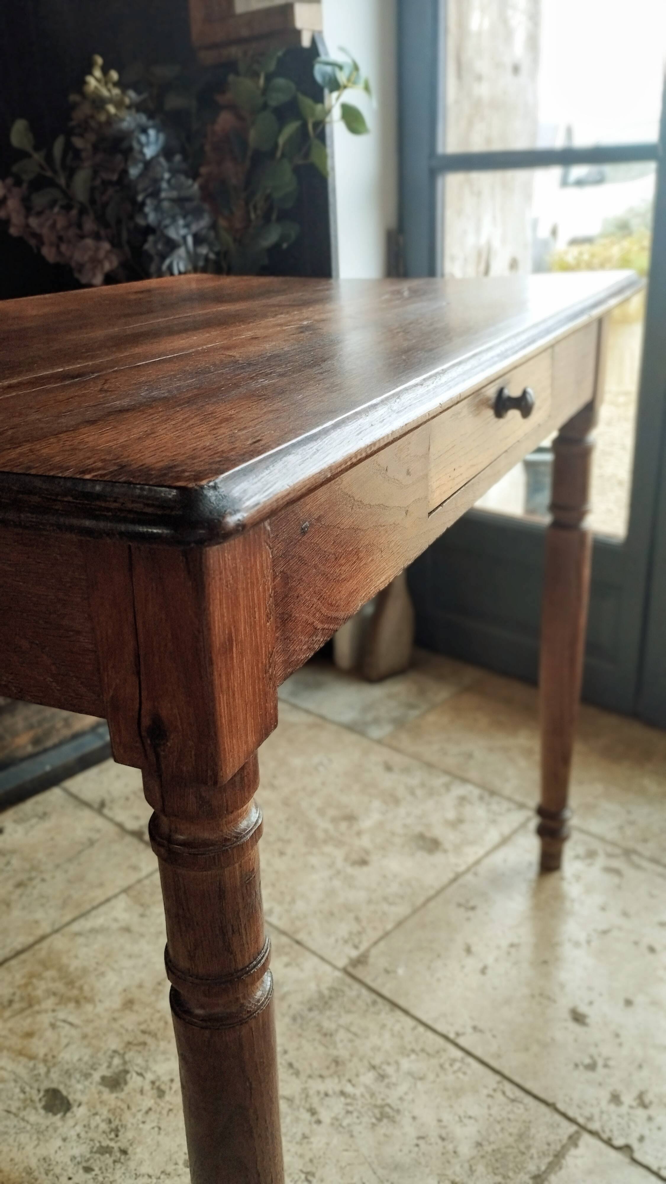 Early 20th century oak side table