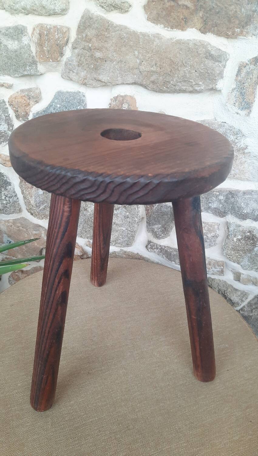 Wooden Tripod Stool