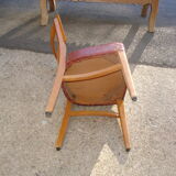 Pair of American chairs of the brand "flesh co phoenix sheboygan wisconsin 1948"