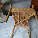Vintage rattan armchair 60s