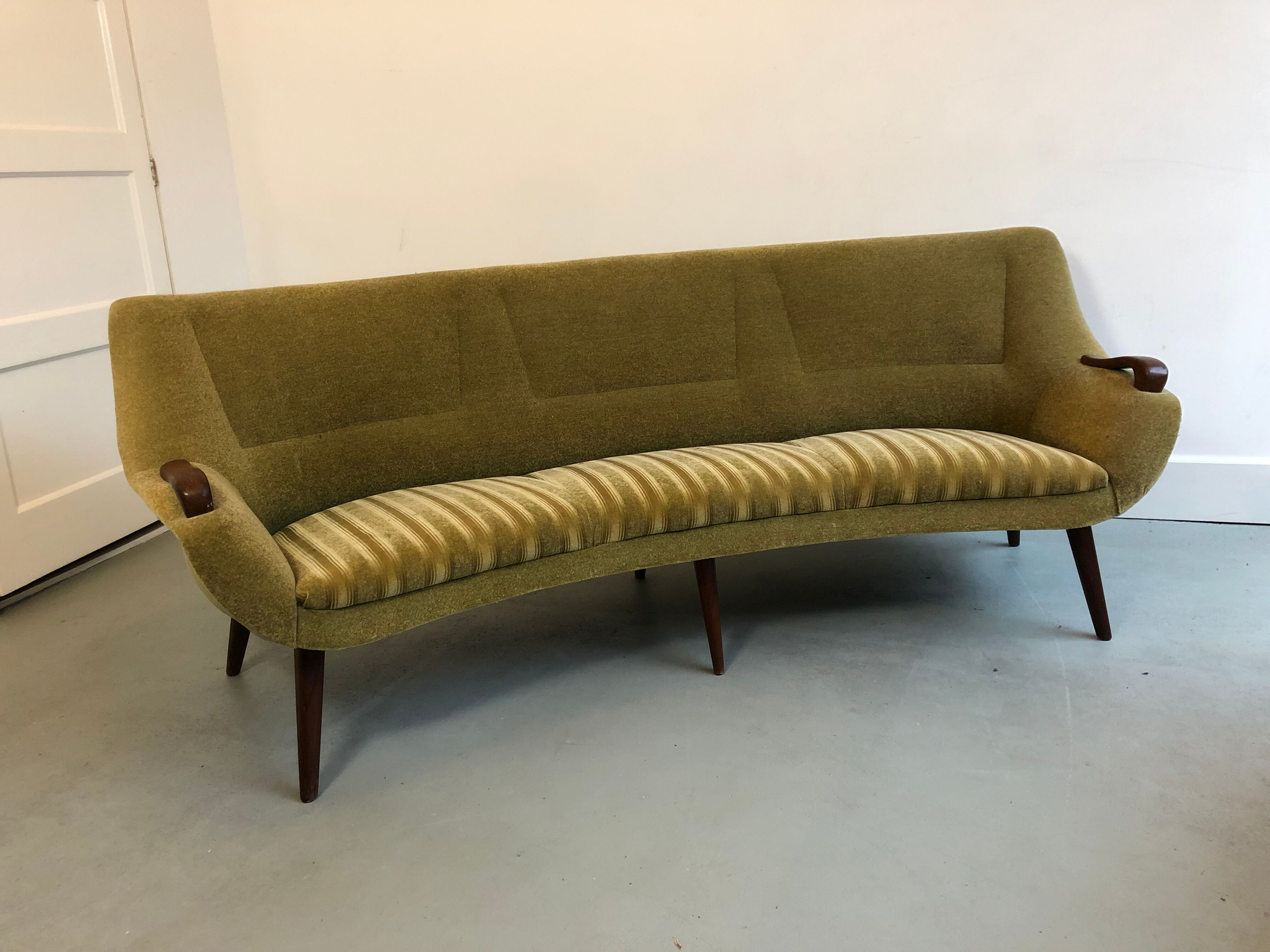 Fifties curved sofa