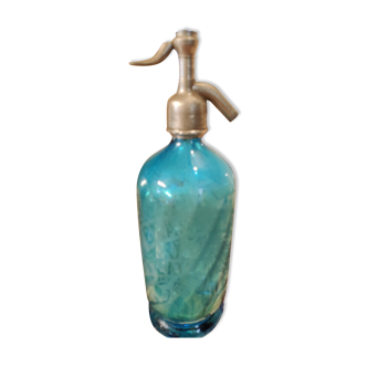 Siphon d'époque bleu turquoise