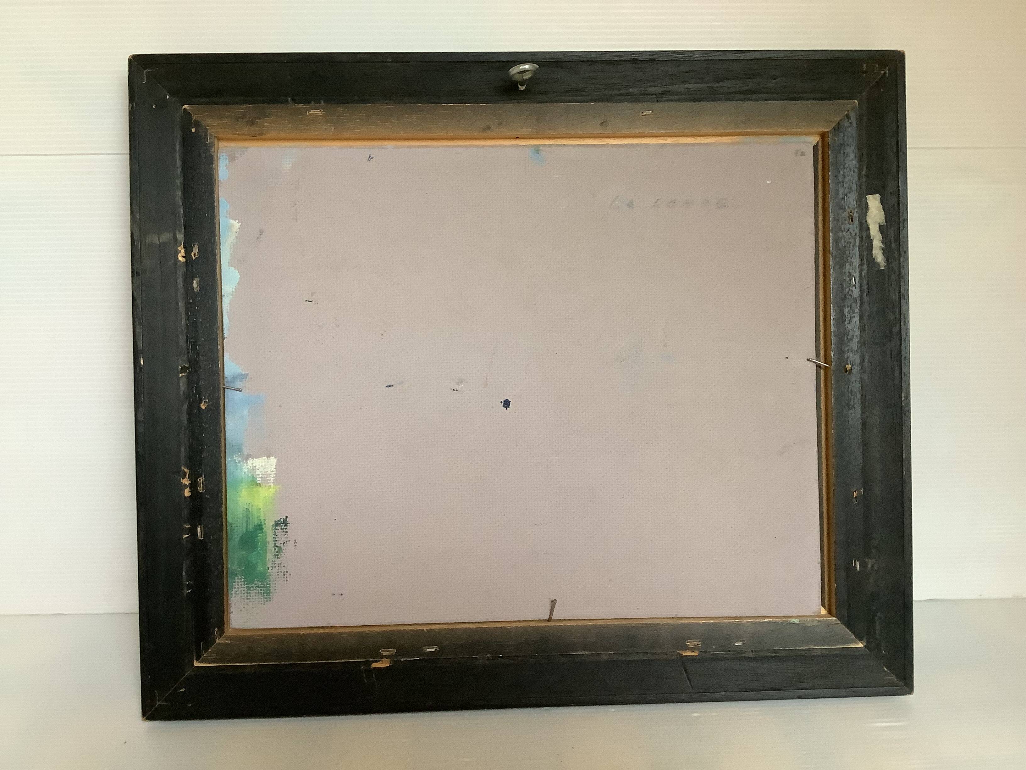 Oil painting on panel landscape