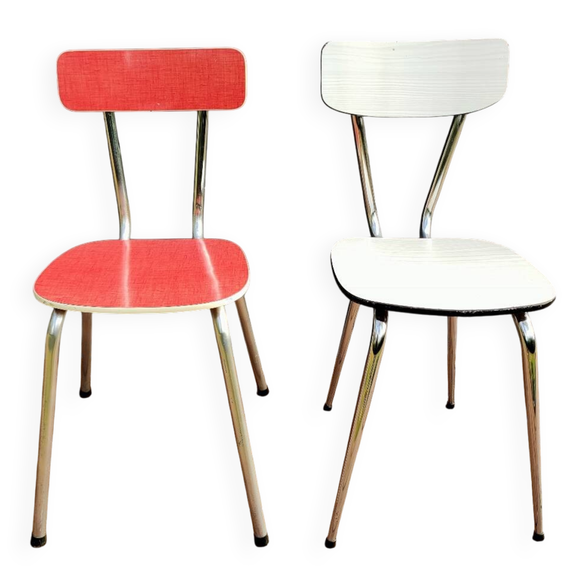 Pair of vintage Formica chairs