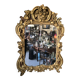 Louis XV period mirror in gilded wood and stucco, 18th century