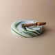 Vert Murano glass swirl bowl by Sergio Asti for Venini, Italian 1970s