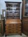 Mahogany secretary with display cabinet