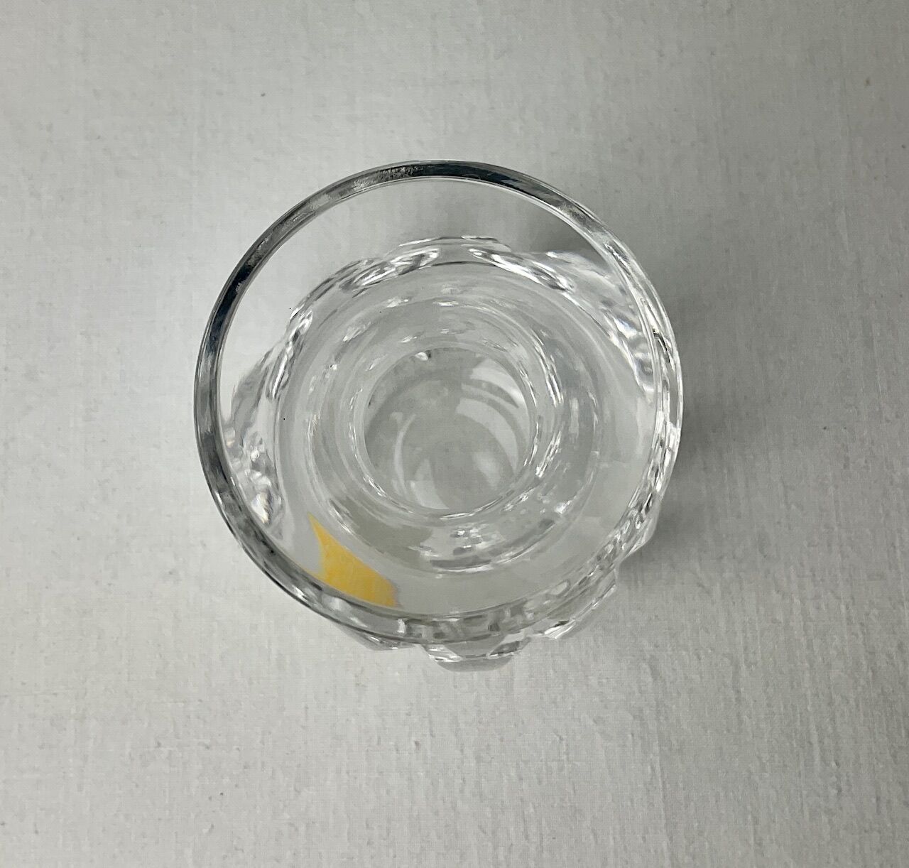 Hand-cut vintage crystal vase