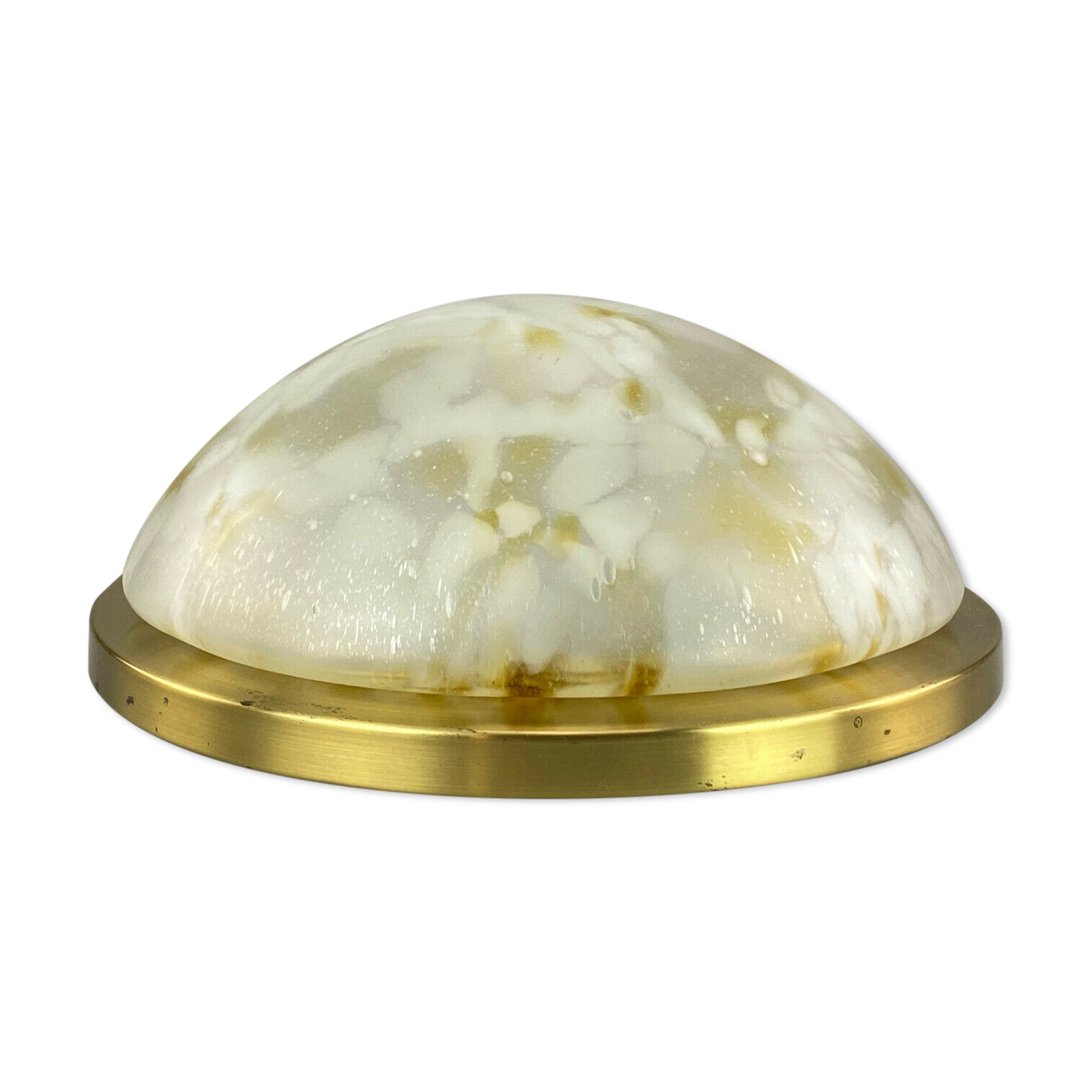 70s Peill & Putzler Plafoniere ceiling lamp glass space design lamp 70s