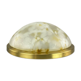 70s Peill & Putzler Plafoniere ceiling lamp glass space design lamp 70s