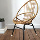 Fauteuil enfant vintage en rotin