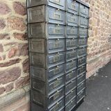 Meuble d'Archivage industriel 30 clapets Strafor 1920s