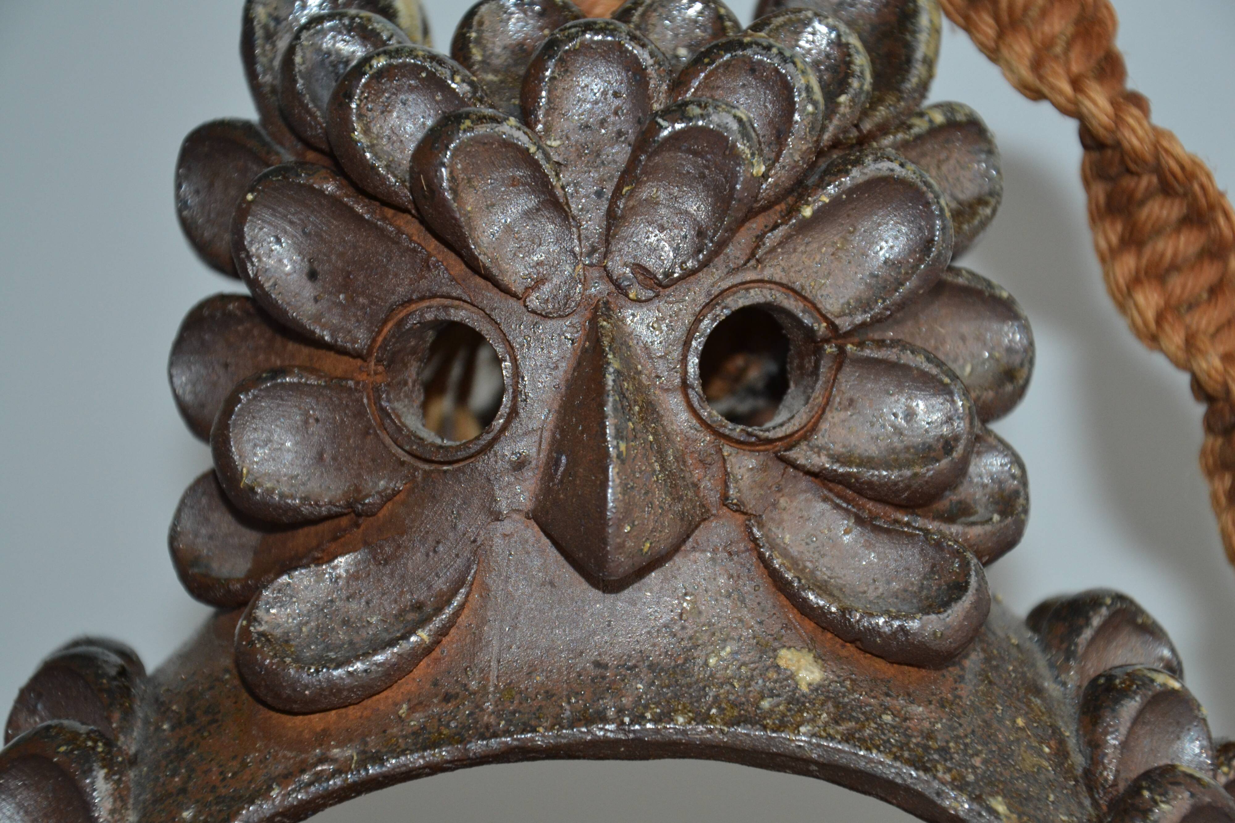 Sculpture/Owl Lantern ceramic 1950s