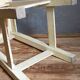 Wooden workshop stool with old patina