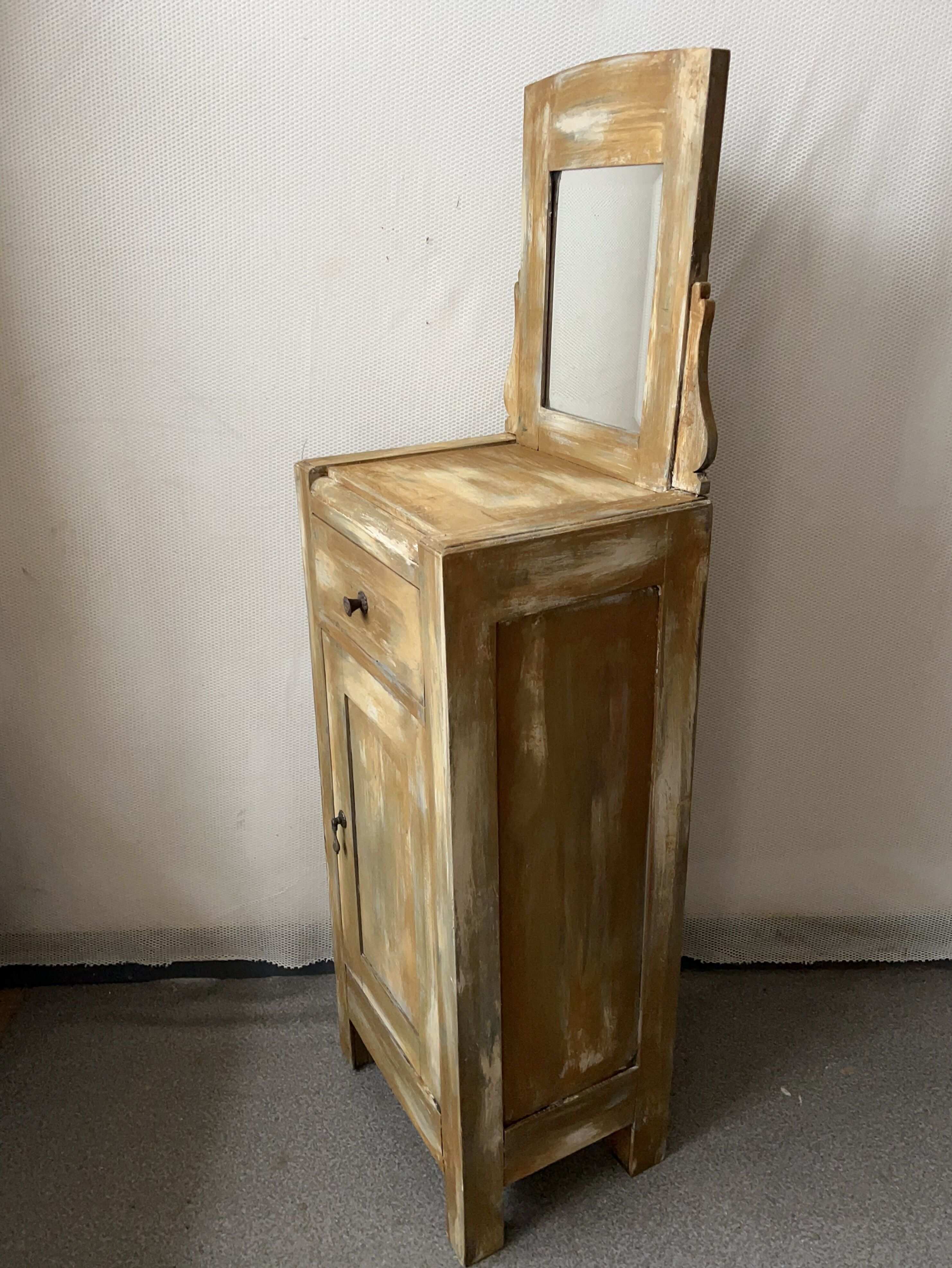 Meuble d'entrée console patinée