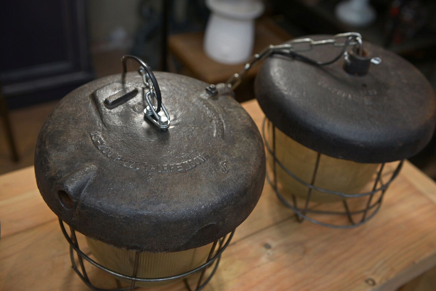 Old cast iron street lanterns 1920