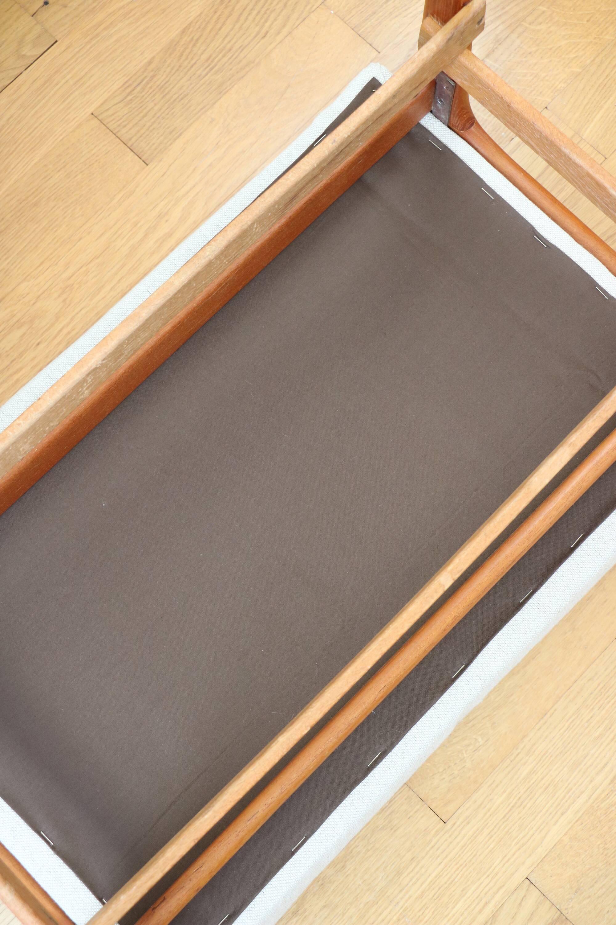 Scandinavian footrest, teak, 1960