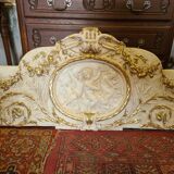 pediment panel with stucco angels