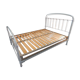 Lit ancien avec sommier lattes structure metal peint 140x190cm