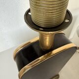 Diderot Sarco black and gold lacquered table lamp