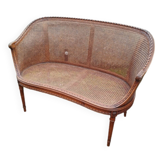 Banquette ancienne style louis xvi