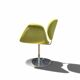 Little Tulip armchair by Pierre Paulin for Artifort in green fabric.