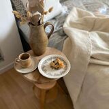 Watchmaker's stool in patinated antique wood