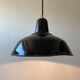 Old industrial suspension enamelled 40 cm