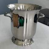 Guy Degrenne stainless steel champagne bucket, antique metal decoration - access