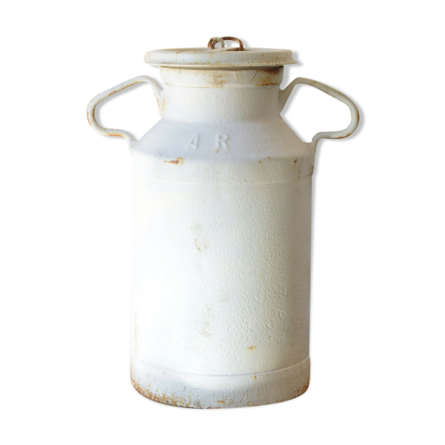 1940s white milk can