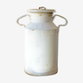 1940s white milk can