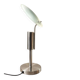Adjustable frosted glass disc table lamp, France 1990s
