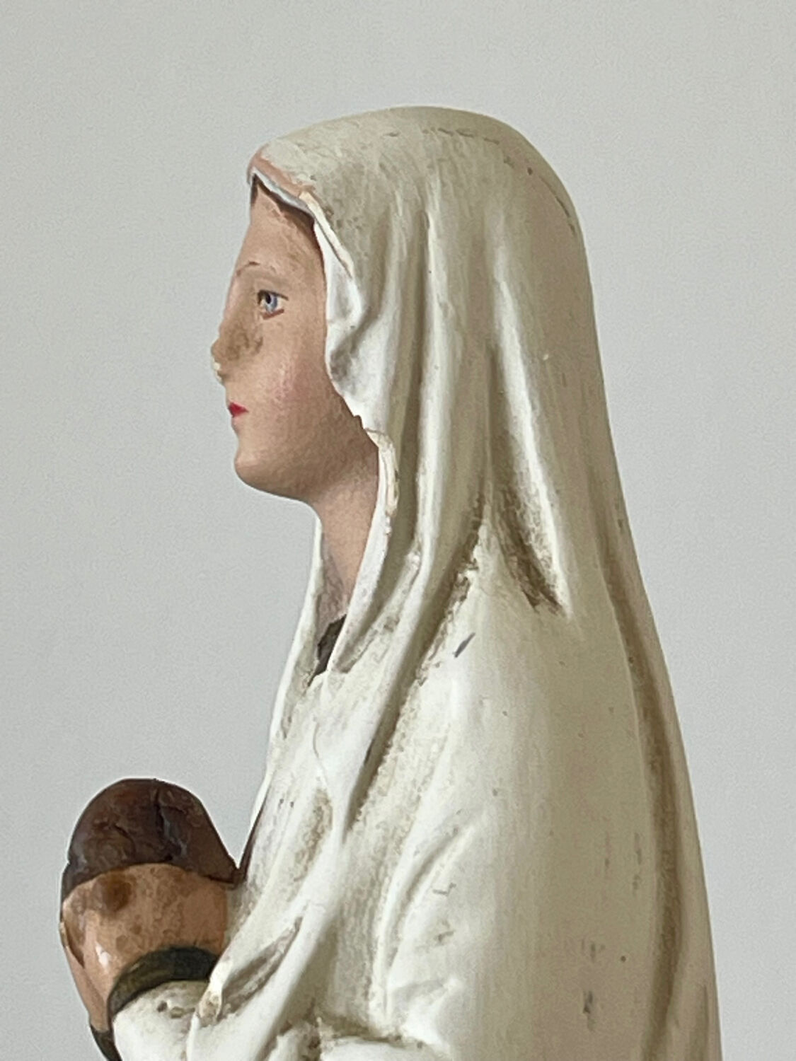 Vierge Marie polychrome 1940/1960.
