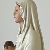 Vierge Marie polychrome 1940/1960.